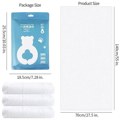 OEM 70x140cm Disposable Bath Towels | Little Cotton Wholesale Little Cotton