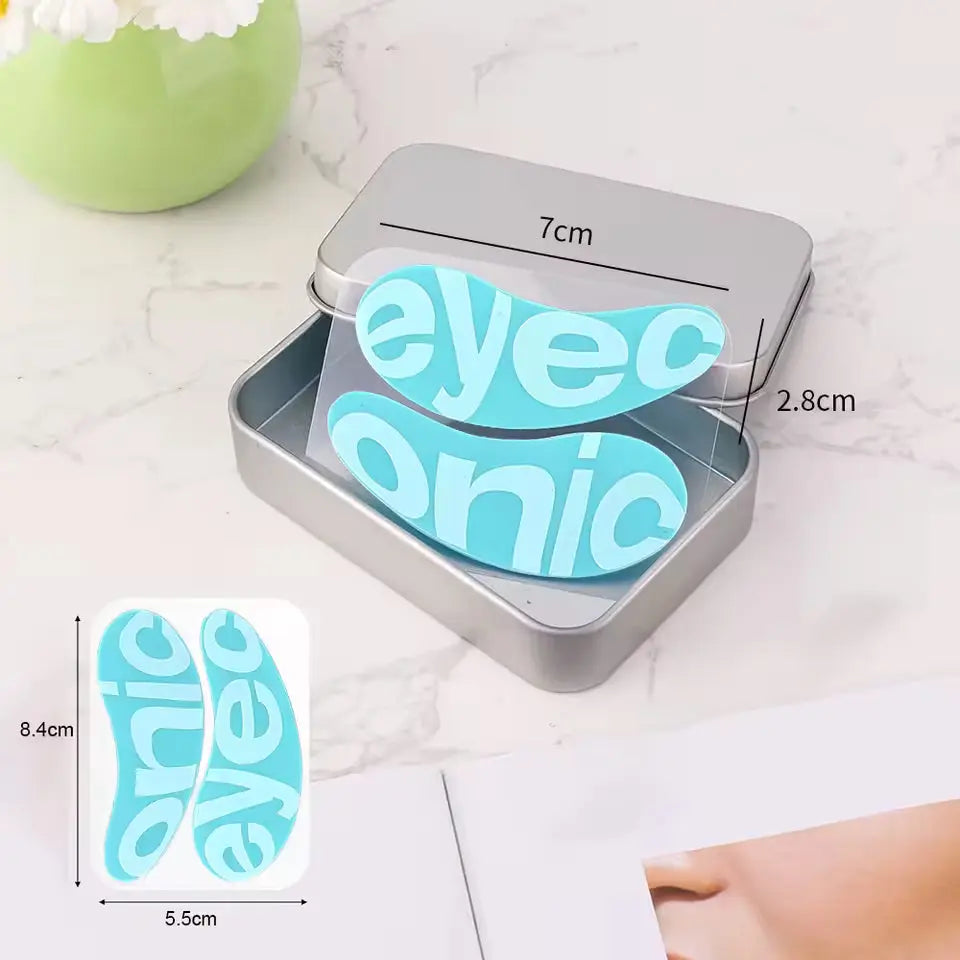 OEM Green Reusable Silicone Undereye Patches with Case | Little Cotton Little Cotton