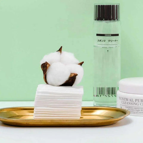 40GSM Plain Surface Cotton Squares – Economical Thin Makeup Pads – Soft & Absorbent Bulk Value Pack (Nail & Facial)