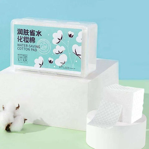 600pcs Mega Box Pearl Pattern Cotton Pads (60GSM) – Lint-Free Spunlace Makeup Wipes – Bulk Family Pack / Salon Supply