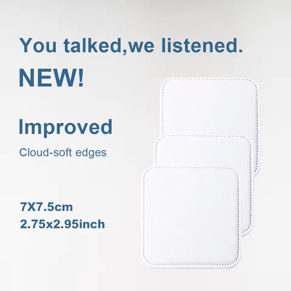 OEM 3-Layer Edge-Locked Square Cotton Pads | Little Cotton