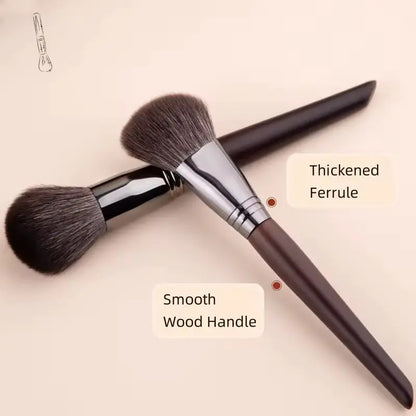 OEM Luxury Natural Goat Hair Makeup Brush Set | Wood Handle | Little Cotton Little Cotton | Disposable Cotton Products Manufacturer & Wholesale
