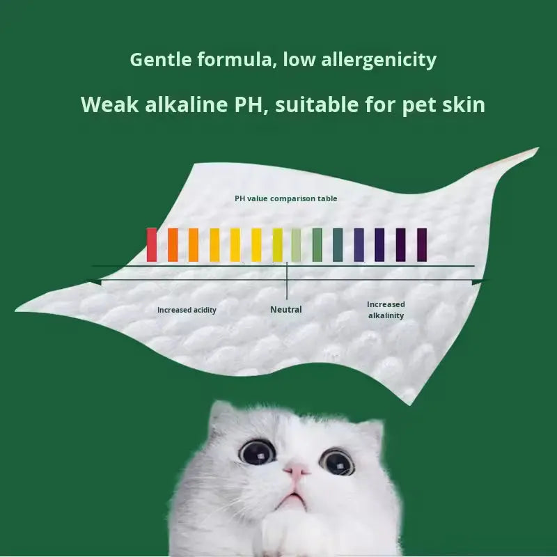 OEM 20x20cm Eco-Friendly Pet Wipes | Cat Tear Stain & Dog Ear Cleaner Little Cotton