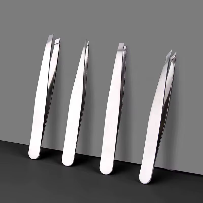 OEM Professional Slanted Eyebrow Tweezers | 430 Stainless Steel | Little Cotton