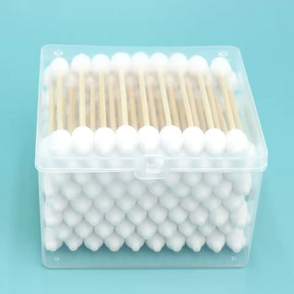 OEM Organic Baby Bamboo Cotton Swabs 76pcs | Little Cotton