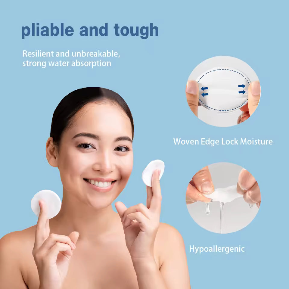 OEM 150gsm 3-Layer Facial Cotton Pads Wholesale | Little Cotton