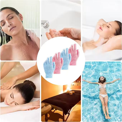OEM Double-Sided Exfoliating Bath Gloves | Little Cotton