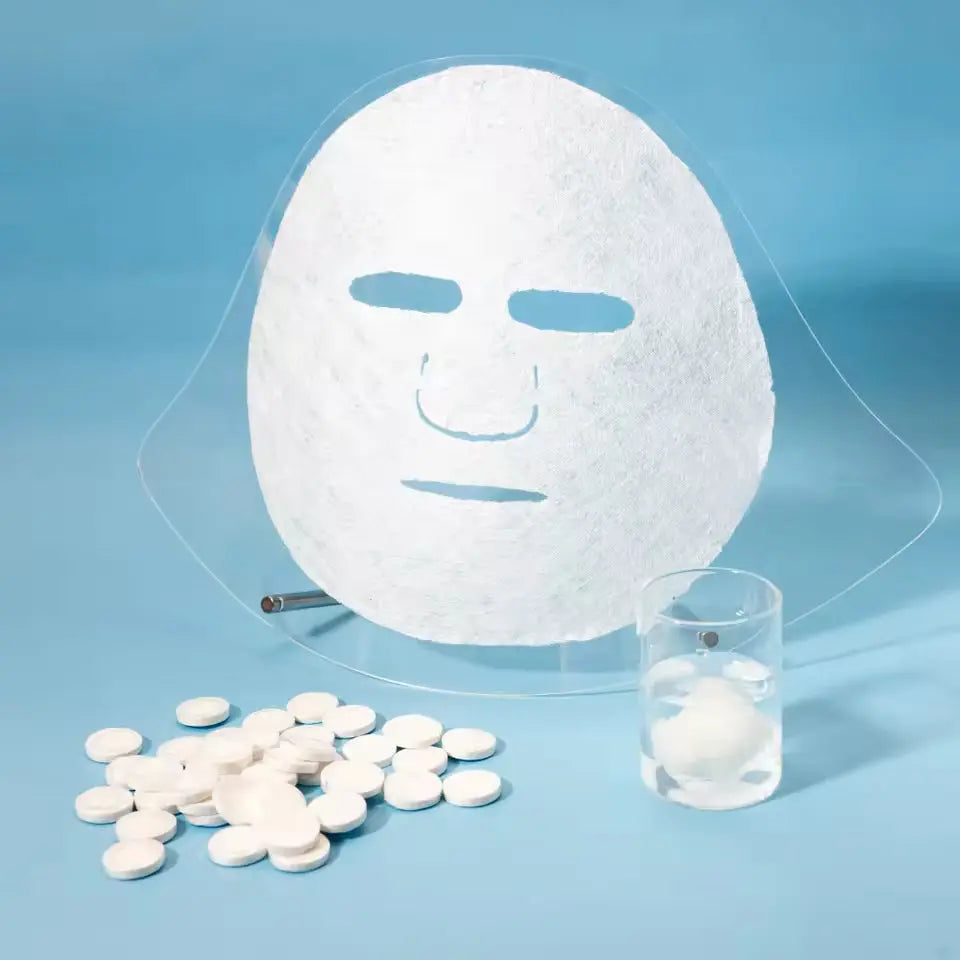 OEM Compressed Facial Mask Sheets | 35gsm OEKO-TEX Certified | Little Cotton Little Cotton | Disposable Cotton Products Manufacturer & Wholesale