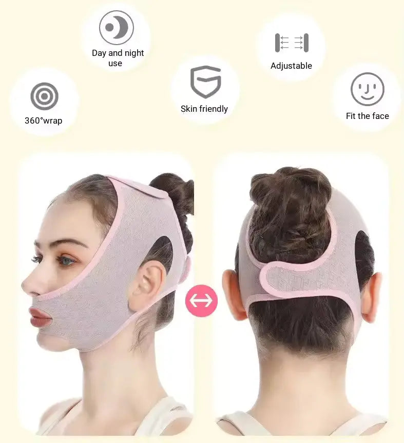 OEM Breathable V-Line Double Chin Reducer Belt | Little Cotton Little Cotton