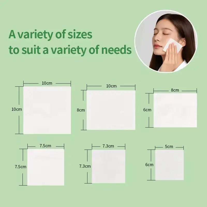 OEM 180pcs Organic 3-Layer Square Cotton Pads | Little Cotton Little Cotton