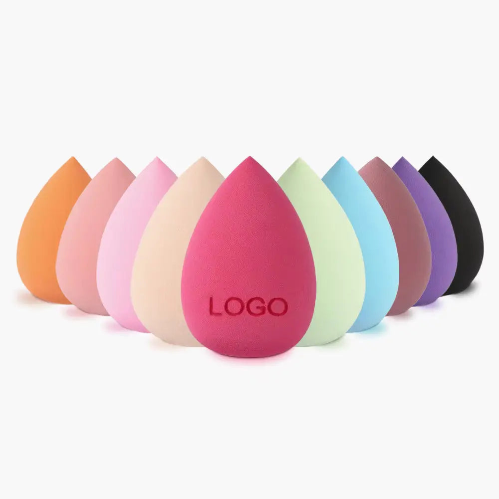 OEM 3pcs Latex-Free Gourd Makeup Sponge Set | Sky Blue | Little Cotton Little Cotton | Disposable Cotton Products Manufacturer & Wholesale