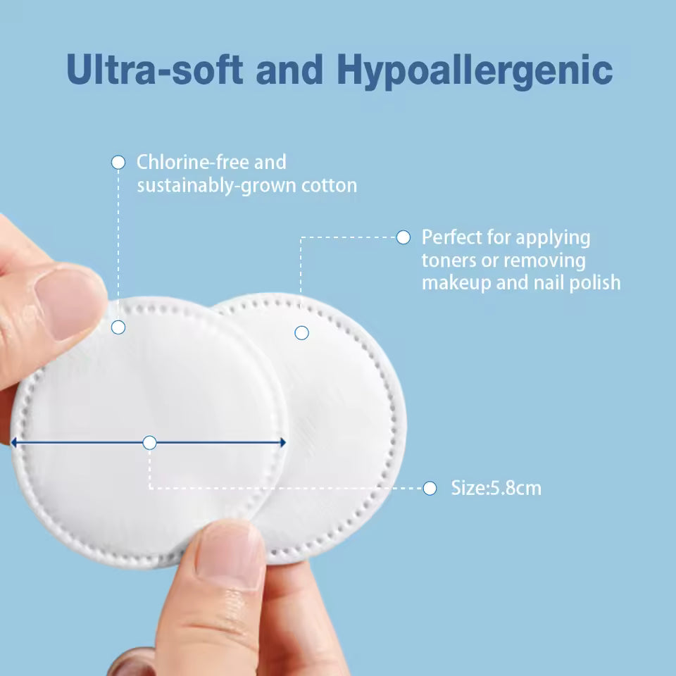OEM 150gsm 3-Layer Facial Cotton Pads Wholesale | Little Cotton