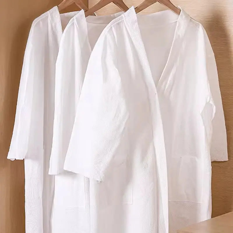 OEM Biodegradable Disposable Spunlace Bathrobes | Little Cotton Little Cotton
