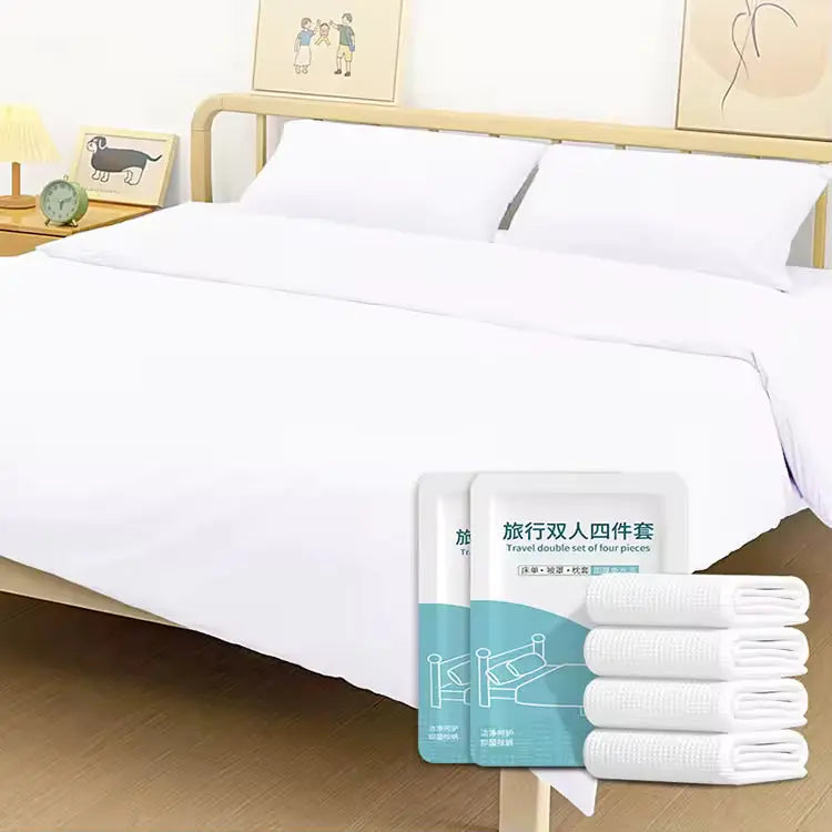 OEM Candy Color Printed Disposable Bedding Sets | Little Cotton Little Cotton