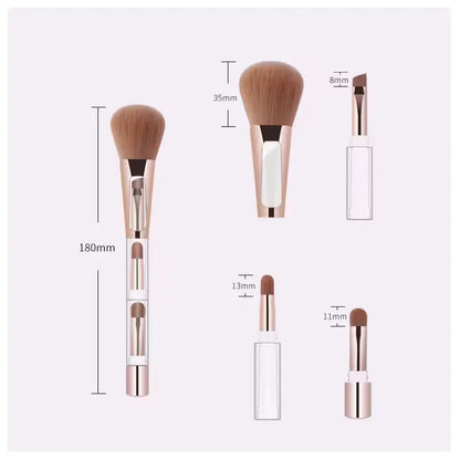 OEM 3-in-1 Multifunctional Travel Makeup Brush | Portable Beauty Tool | Little Cotton Little Cotton | Disposable Cotton Products Manufacturer & Wholesale