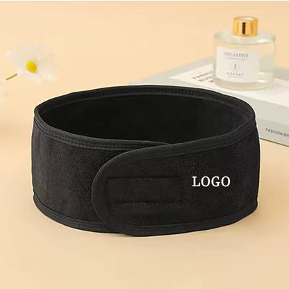 Custom Logo Embroidered Microfiber Spa Headband | Salon Hair Wrap | Little Cotton Little Cotton | Disposable Cotton Products Manufacturer & Wholesale