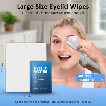 OEM Tea Tree Oil Eyelid & Lash Wipes | Little Cotton Little Cotton