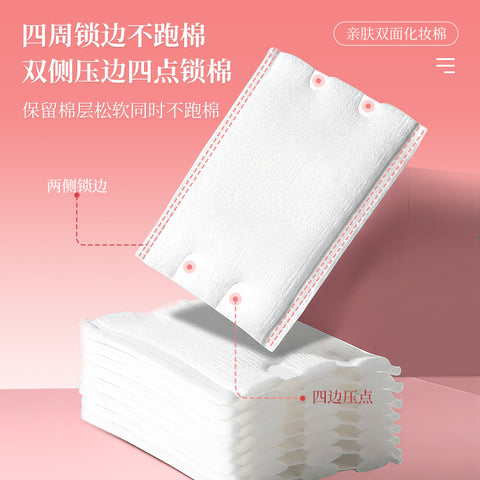 Premium 3-Layer Square Cotton Pads – Extra Thick Water-Saving Design for Toner & Wet Compress – OEM/ODM Factory Wholesale