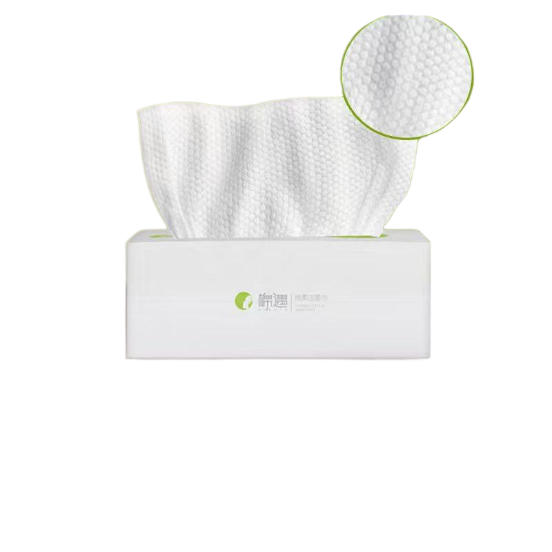 Premium thick pearl texture disposable face cleansing towels for dry and wet use, manufactured by Little Cotton OEM factory.