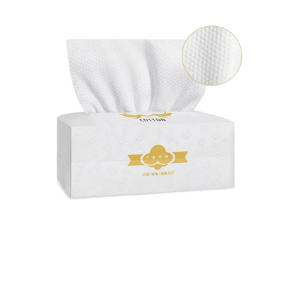 Premium thick pearl texture disposable face cleansing towels for dry and wet use, manufactured by Little Cotton OEM factory.