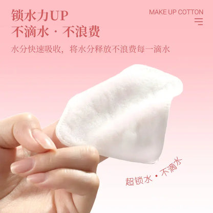 Salon-grade extra large 3-layer thick cotton pads for professional facial cleansing, manufactured by Little Cotton OEM factory.