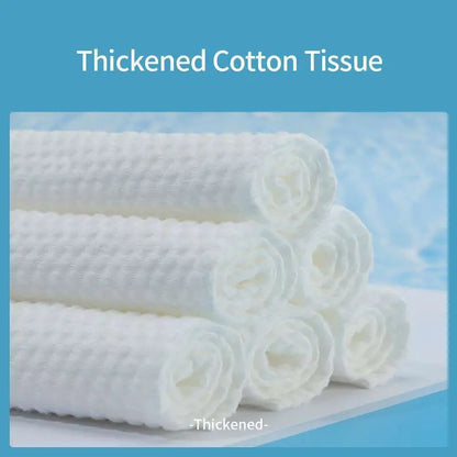 Close-up of 90GSM extra thick cross-lapping viscose wipes for OEM skincare brands