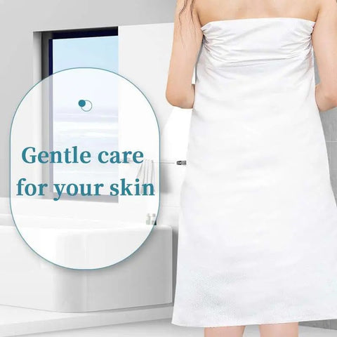 70x140cm Disposable Bath Towels (100% Plant Fiber) – Super Absorbent Viscose Shower Sheets – Quick-Dry Salon & Spa Bulk