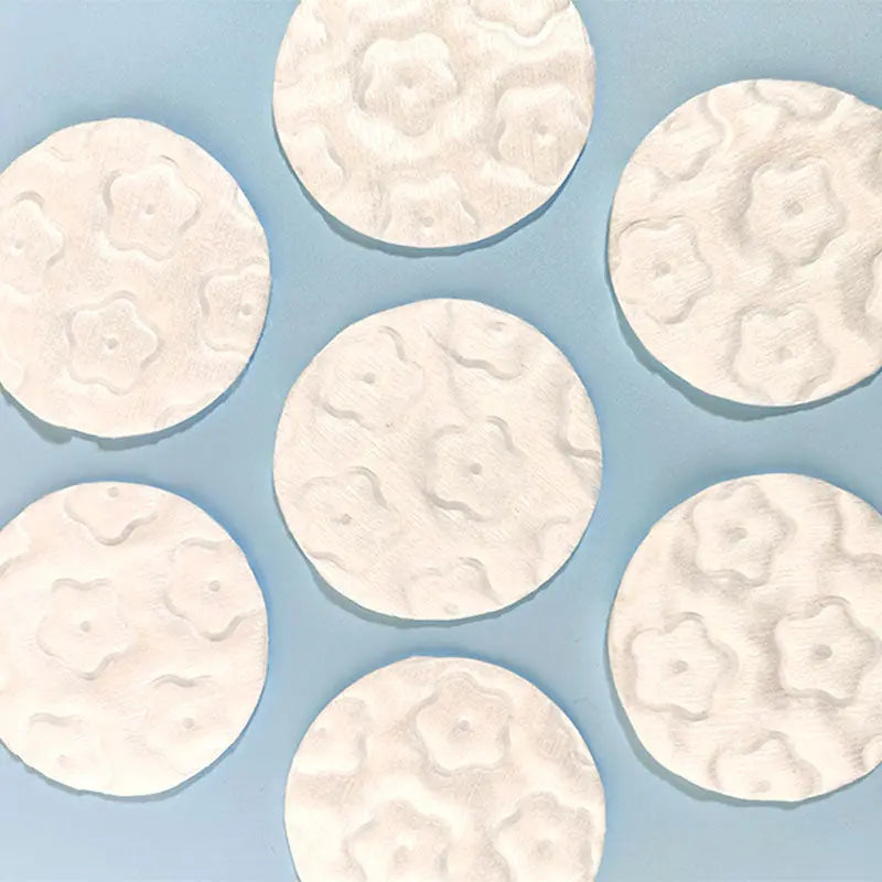OEKO-TEX certified 180GSM reusable toner pads for zero-waste skincare, manufactured by Little Cotton's eco-certified facility.