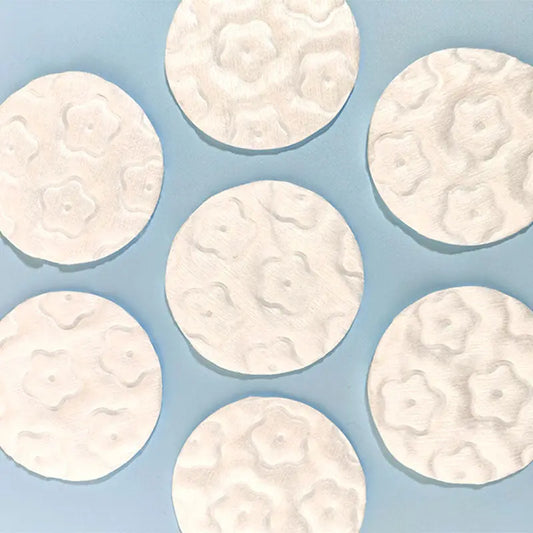 OEKO-TEX certified 180GSM reusable toner pads for zero-waste skincare, manufactured by Little Cotton's eco-certified facility.