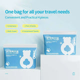 Private Label 5-Piece Eco Travel Hygiene Kit – 100% Plastic-Free Cotton Essentials – Biodegradable Hotel Amenity Set (Wholesale)