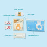 Private Label 5-Piece Eco Travel Hygiene Kit – 100% Plastic-Free Cotton Essentials – Biodegradable Hotel Amenity Set (Wholesale)